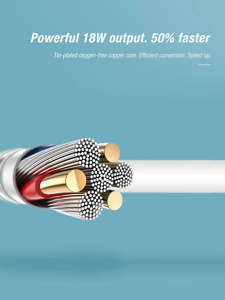 NILLKIN type-C для осветительного кабеля pd кабель MFi Сертифицированный поддерживает быструю зарядку с зарядным устройством типа C PD для iPhone