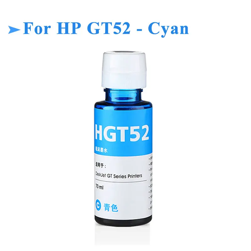 100ML/Bottle Refill Dye Ink Kit For HP GT51 GT52 For HP GT5810 GT5820 GT 5810 GT 5820 all Series Inkjet Printer Ink