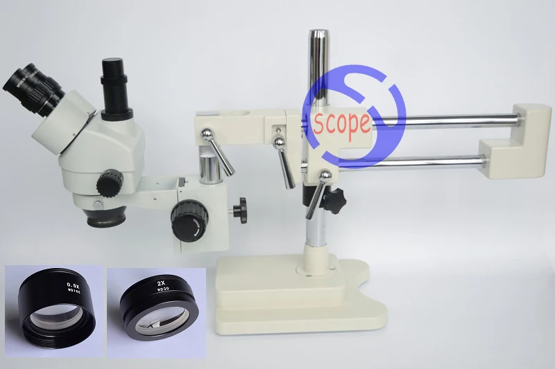 FYSCOPE  3.5X-90X! Double Boon Stand Stereo Zoom trinocular Microscope SZM0.5X SZM2.0X