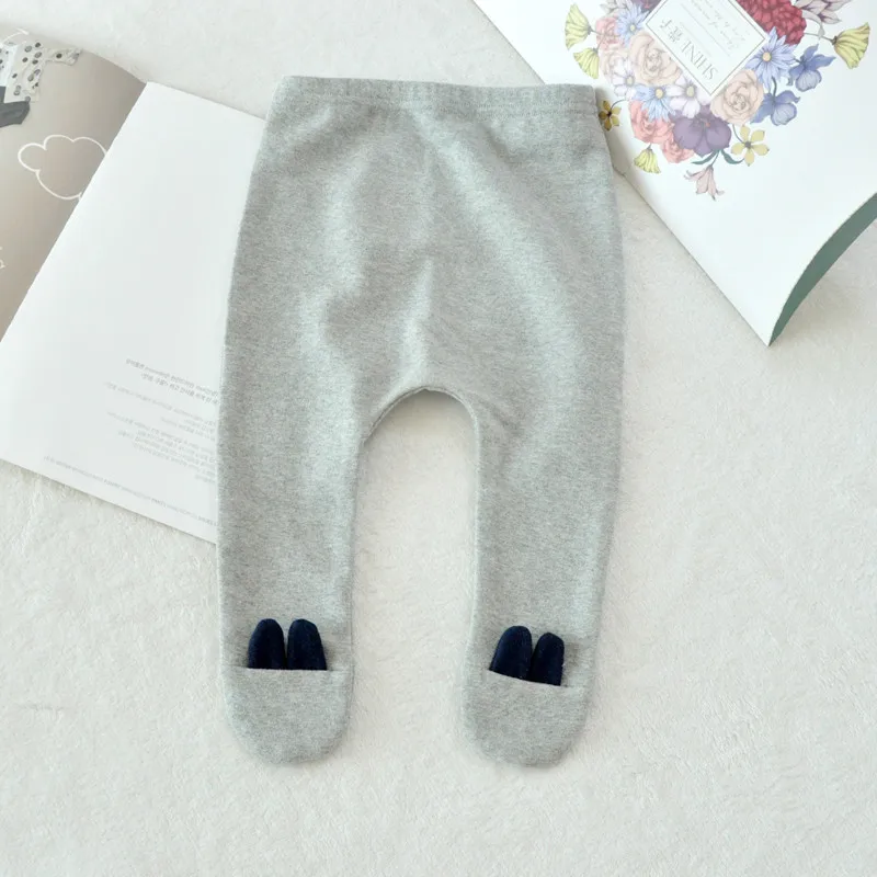 color 2 Tights Колготки с ушками для маленьких девочек, мягкие хлопковые длинные колготки с высокой талией, чулки, колготки, одежда - Цвет: color 2 Tights
