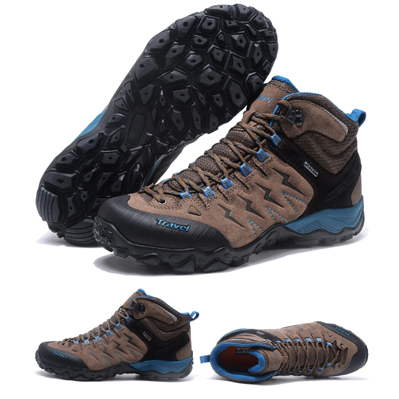 

Merrto Men's Heather Walking shoes trekking shoes men waterproof Breathable Hunting sneakers for men #MT18683