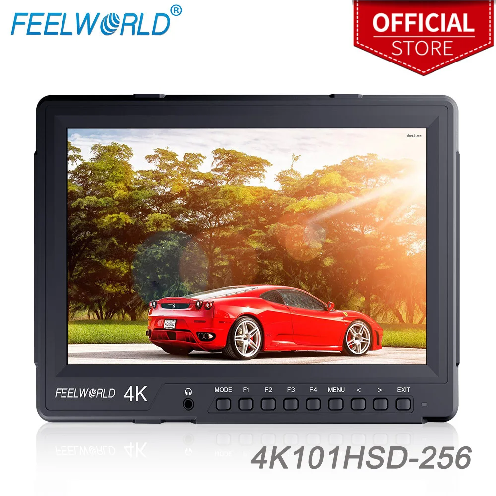 Монитор для широковещания Feelworld 4K101HSD 256 IPS 10 1 дюйма 2560X1600 4K с PBP PIP HDMI2.0 3G SDI камерой