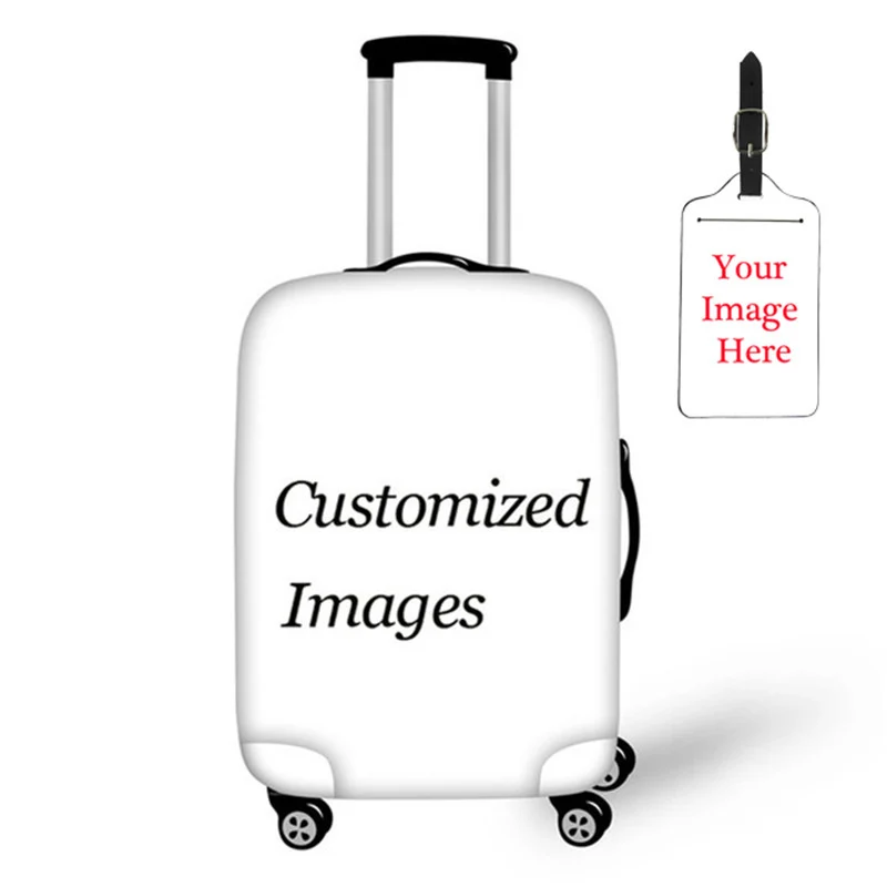 На заказ чемодан багажные бирки изображение логотип шаблон Имя Адрес Этикетка ID держатель дорожные аксессуары подарки на день рождения - Цвет: Customized SLMZ24