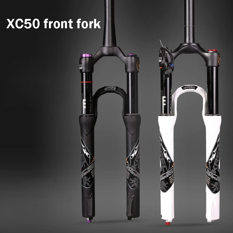 Purchase Price of  MTB High Quality Mountain Bike Fork 26 27.5 29 Inch 9mm 15mm Straight Tube Black Tube Damping Air F