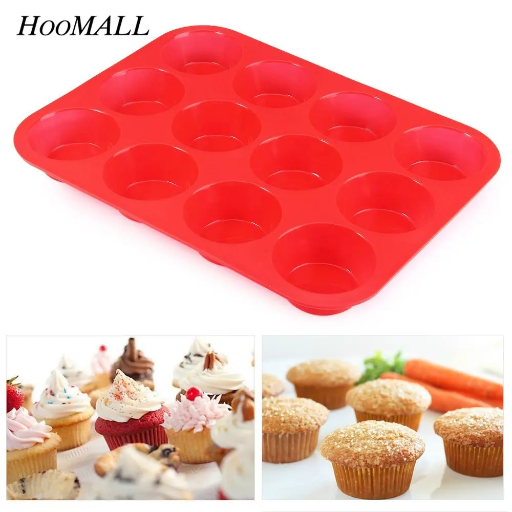 

Hoomall 12Grids Bakeware Lattices Silicone Mold Cake Fondant Cupcake Cake Decorating Tools Kitchen Accessories Forms For Cookies