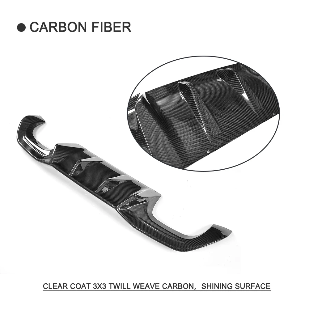  Carbon Fiber Big Fins Auto Rear Diffuser Lip Spoiler For BMW F87 M2 Base Coupe 2 Door 2016-2017