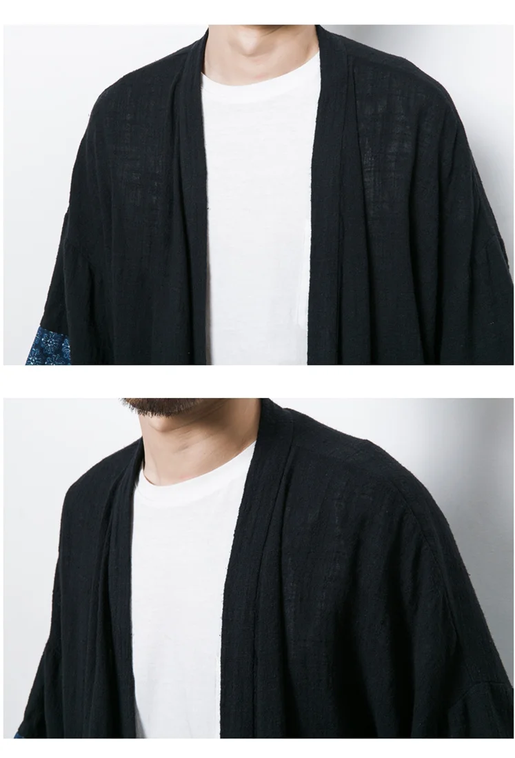 2018 trendy men's retro coat shawls clothing gown clothes07
