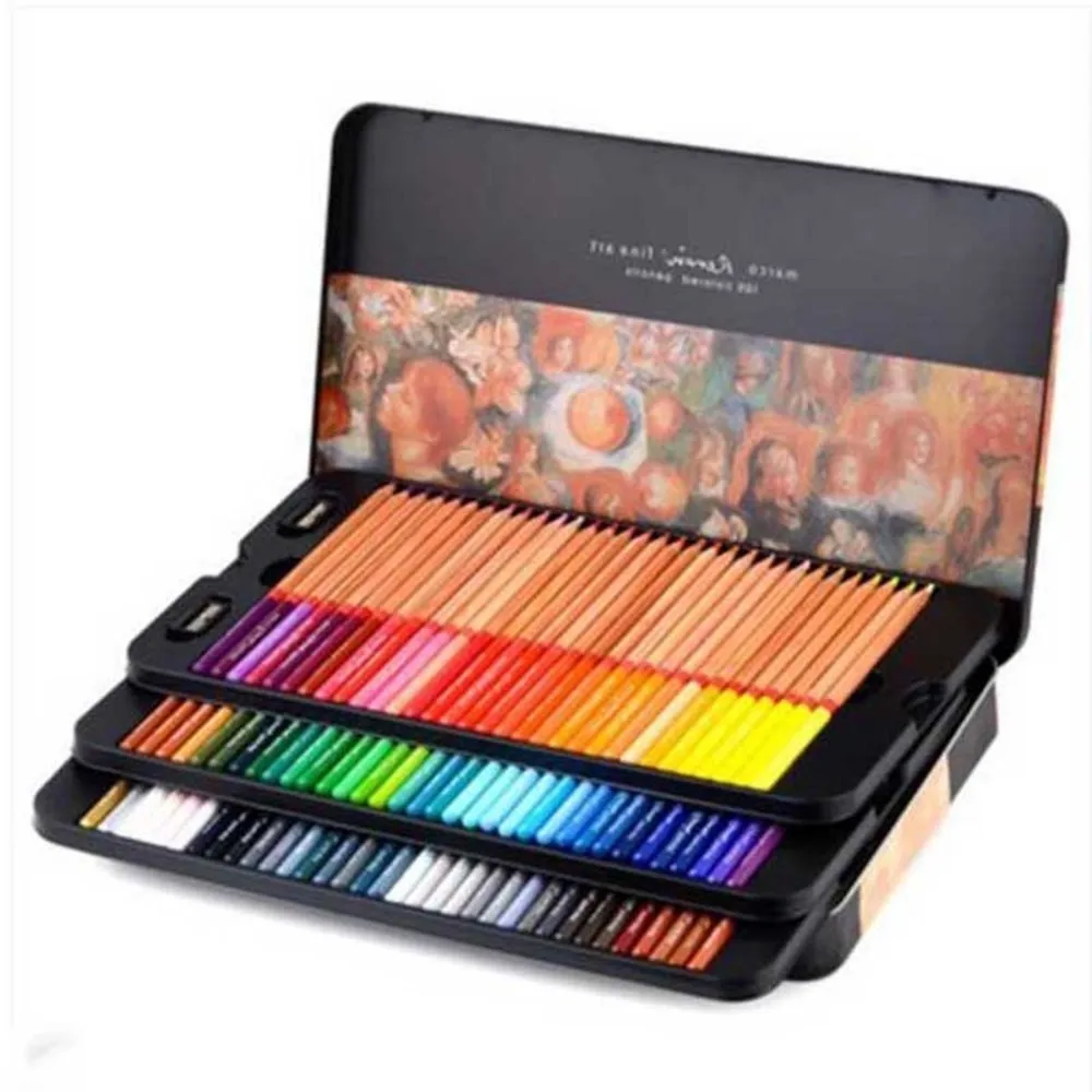 

Free shipping oily color lead tin box drawing hand color pencil 24 36 48 72 100 colors lapis de cor faber castell /N16040BEST