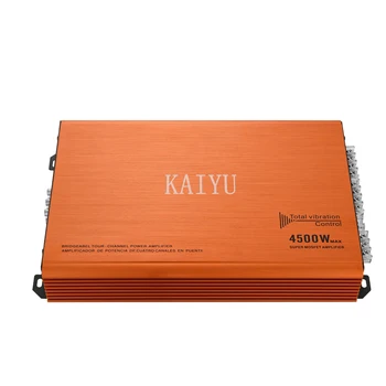 

4 Channel Amplifier 2 Ohm Stable 4500W Subwoofer Level Control Full Range Class AB Type Sub Bass Amplifiers