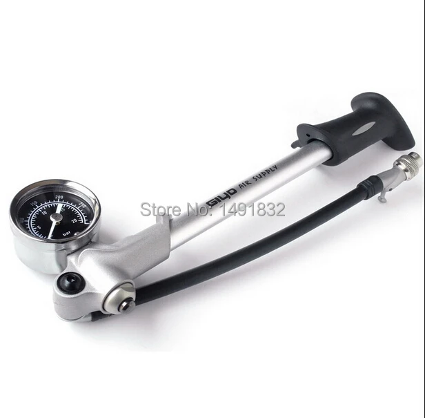 GIYO Air Supply 02D for Bicycle Gas Fork, Foldable Shock Pump With