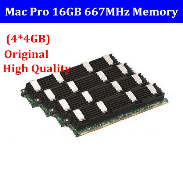 Новинка для памяти MACPRO 16 Гб DDR2 667 FB Dimm mac pro16GB (4x4 Гб) PC2 5300 ECC Mac Pro 1 2 3 1|Компьютерные