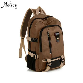 

Aelicy Travel Rucksack Multifunctional Travel bucket Backpack Men Rugzak 3 Colors Canvas College Student School Backpack 2020
