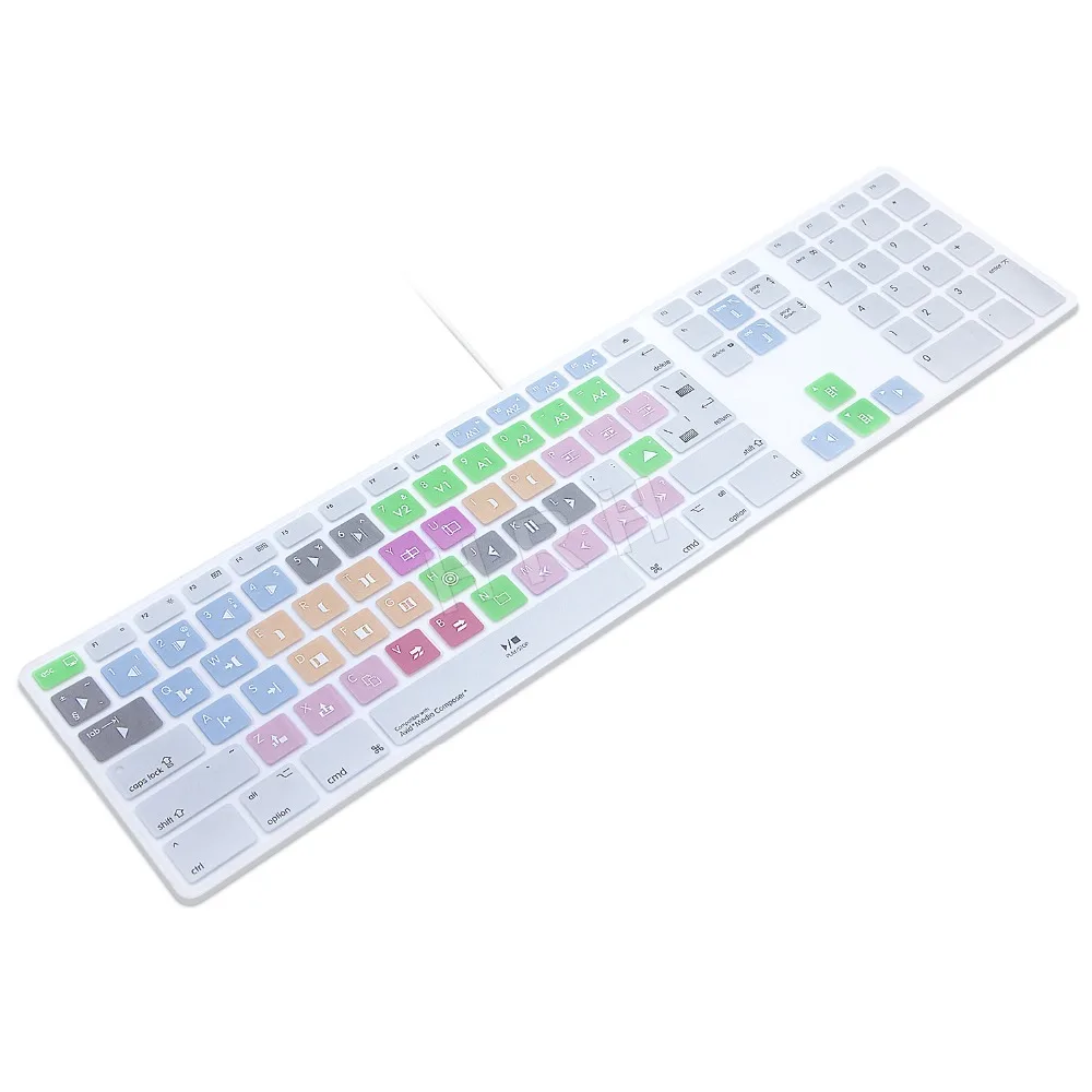 Avid Media Composer горячие клавиши Клавиатура Обложка кожа для Apple клавиатура с цифровой
