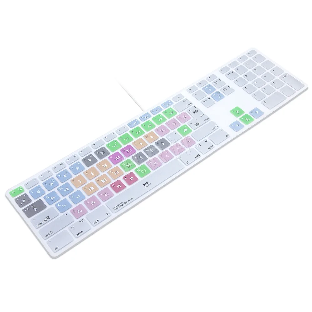 US Keyboard layout Avid Media Composer ® keyboard stickers for MAC Cineo 
