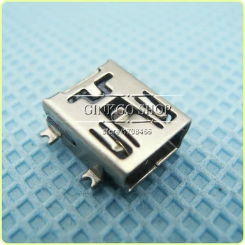 

200pcs/lot Mini USB Charging Jack Socket phone 5P T plug connector Mini USB Jack Data port data transfer port