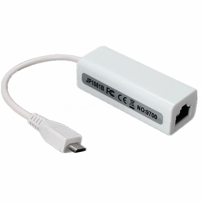 Горячая продажа микро USB 2 0 5P к RJ45 сети Lan Ethernet кабель конвертер адаптер для