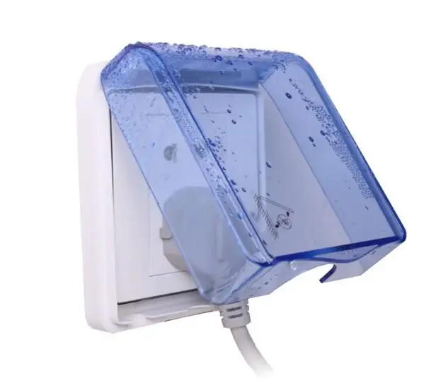 Switch Socket Panel Waterproof Box Transparent Switch Cover 