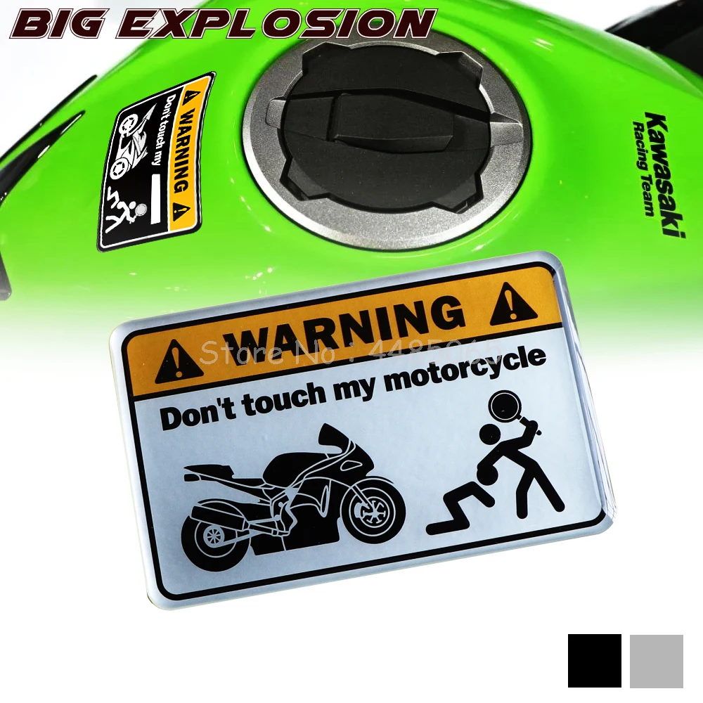 Мотоциклетная секс-наклейка s Универсальная для мото Серебряная Высококачественная 3D Предупреждение ющая наклейка Don't Touch My All MOTO наклейка