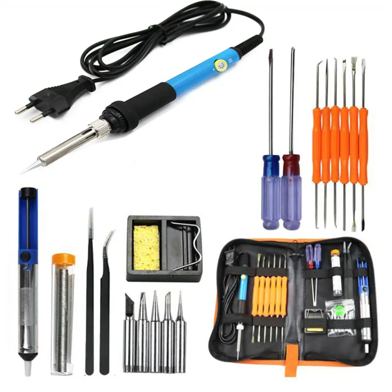 Eruntop Blue 60W Adjustable Temperature Electric Soldering Iron Welding