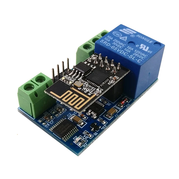 Релейный модуль ESP8266 двухканальный с Wi Fi 5 В для умного дома мобильного