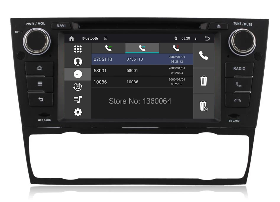 Discount RK3188 Quad Core 2 Din Auto Radio PC Android 5.1.1 Car DVD Head unit  For BMW E90 E91 E92 E93 With GPS Bluetooth 3G WiFi DVR 8