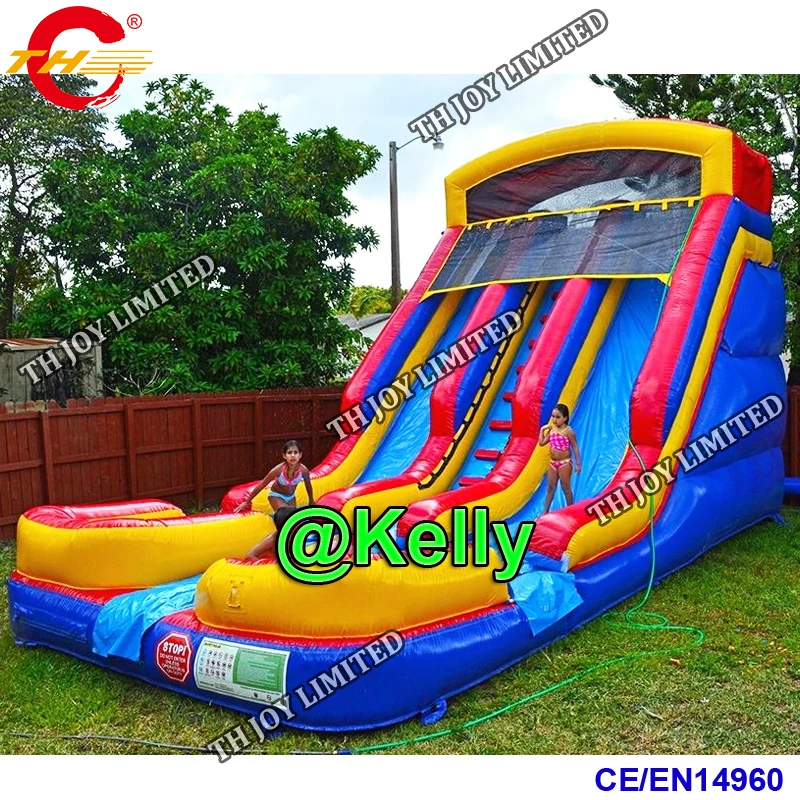 free sea shipping 10x5x5mH big inflatable water slide, commercial