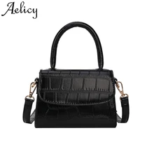 Aelicy для женщин Ретро однотонная одежда винтажная кожаная сумочка Сумка Простой Кроссбоди мешок Высокое качество леди карман для телефона