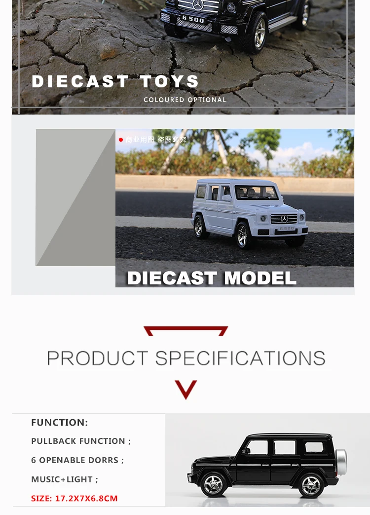 1:30 литая под давлением модель автомобиля Benz, детские металлические подарочные игрушки с открываемая дверь/функция оттягивания/музыка/светильник