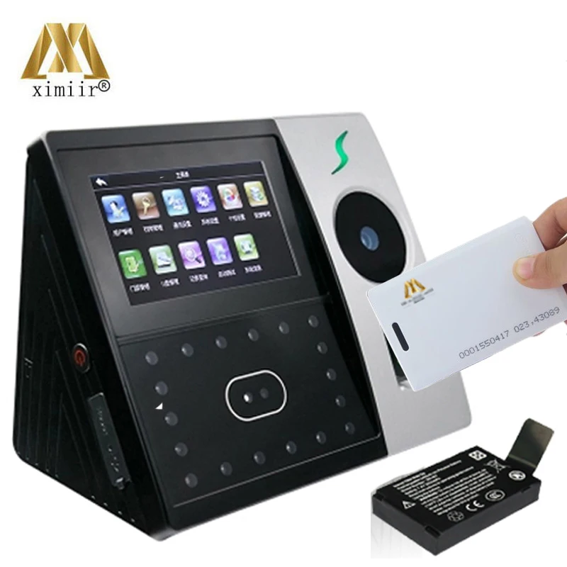 

Pface202 Palm/face/fingerprint +back up battery + RFID time attendance and access control facial recognition TCP/IP