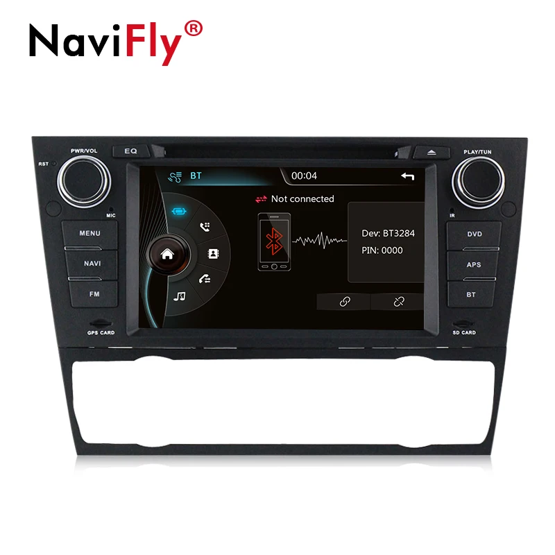Clearance NaviFly Europe RDS Original UI Car DVD player radio audio For BMW 3 Series E90 E91 E92 E93 With Car GPS navigation BT USB E90 2