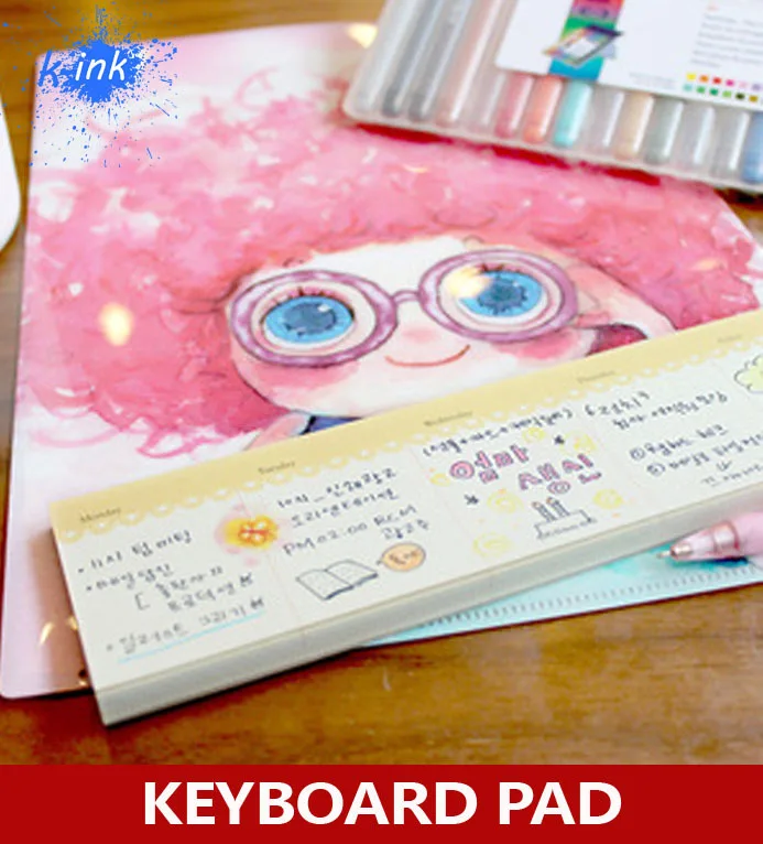 Keyboard weekly pad , appointment book as desk padin Planners from