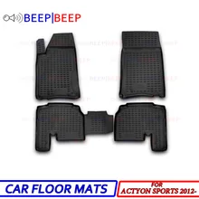 Для Ssang Yong Actyon Sports 2012-автомобильные коврики, ковры, авто коврик, пыленепроницаемый, водостойкий, автомобильный Стайлинг, украшение интерьера