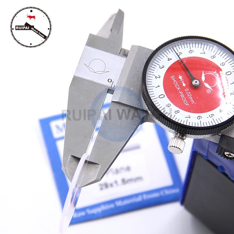 Peça de Substituição para Relógio de Cristal Safira Ponta Alta 1.5 mm de Espessura 26 Mm29.5 mm Partes de Vidro - Image 5