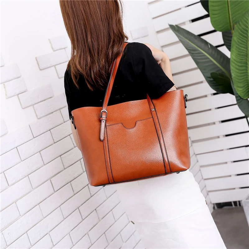 سبعة الجلد حقيبة أنيقة ذات سعة كبيرة النساء حقيبة كتف الصلبة حقيبة الجراب الجلدية أكياس للإناث الأعلى مقبض حقائب حقيبة ساعي 2018 سبعة الجلد حقيبة أنيقة ذات سعة كبيرة النساء حقيبة كتف الصلبة حقيبة الجراب الجلدية أكياس للإناث الأعلى مقبض حقائب حقيبة ساعي 2018