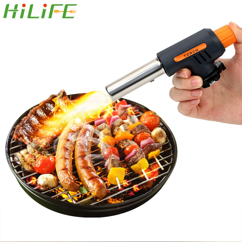 

HILIFE Barbecue Igniter Gas Cylinder Accessories for Outdoor Adventure BBQ Party High Temperature Flamethrower Kitchen Supplies