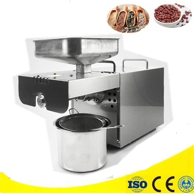 Mini automatic oil press machine home cold peanut oil pressing