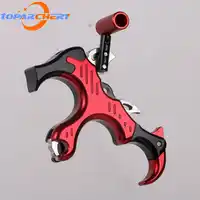 Archery Bow Release Aid 3 Finger Thumb Caliper Trigger Grip for Men Women Outdoor Hunting Training Practice Release Aid