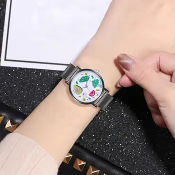 

K045 Women's Quartz Watch Women's Fashion Avocado Logo Alloy Steel Sports Watch Women's Watch Gift Relogio Feminino2018 #W