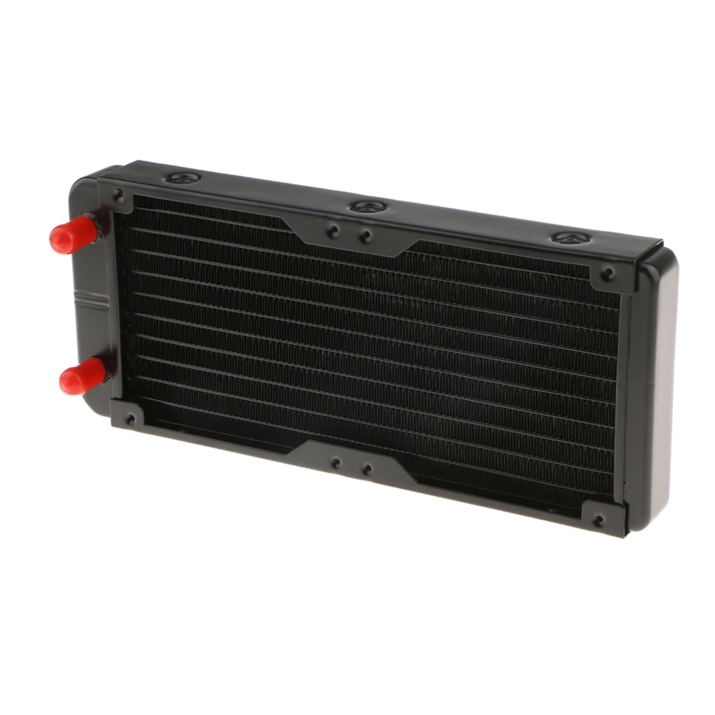 240mm 10 Pipe Aluminum Computer Radiator Water Cooling Cooler For CPU Heatsink Exchanger CPU Heat Sink For Laptop Desktop