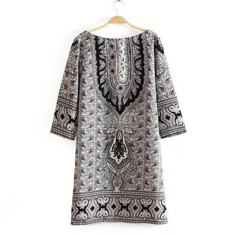 Wholesale 2016 Casual Summer Dress S-L Women's Clothing Chic Tropical Floral Print Cotton T-shirt Dresses vestidos SN Buy Cheap 2016 Casual Summer Dress S-L Women's Clothing Chic Tropical Floral Print Cotton T-shirt Dresses vestidos SN