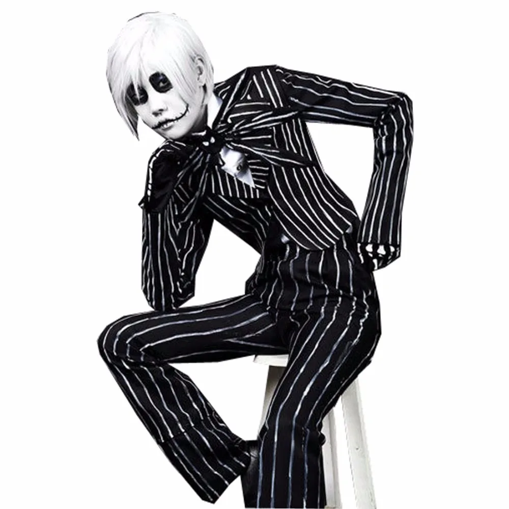Kopen 2018 De Nightmare Before Christmas Jack Skellington Anime Cosplay Kostuum Custom Made
