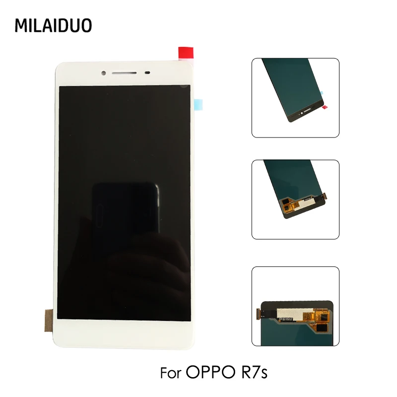 

Super AMOLED For OPPO R7s 5.5" LCD Display Touch Screen Digitizer Full Assembly Replacement White No Frame