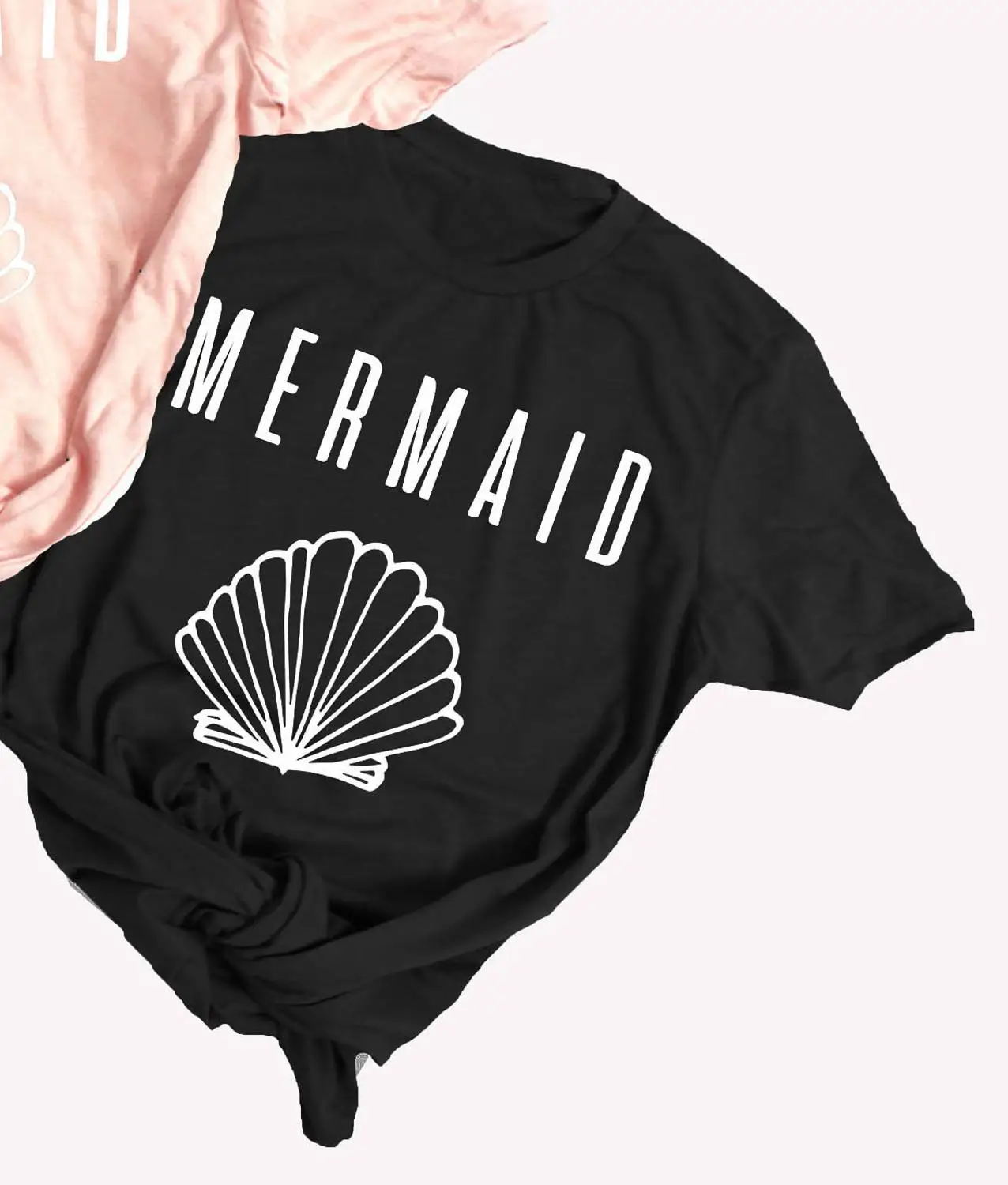 Мать жениха футболка для женщин лозунг забавные дни матери персик эстетические tumblr гранж camisetas Винтаж Цитата вечерние топы - Цвет: Black - mermaid