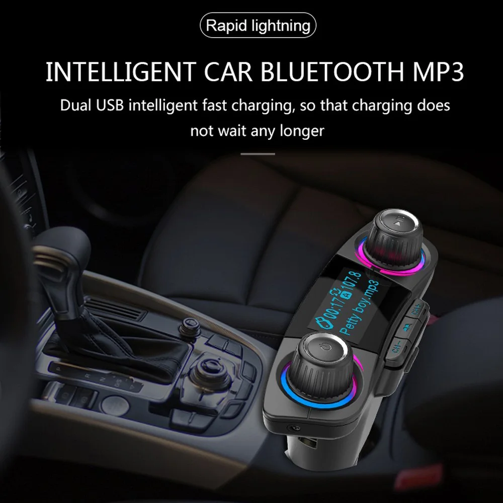 

Car MP3 Player Bluetooth FM Transmitter Handsfree Car MP3 Kits Radio Audio Support TF Card MP3/WMA Mp3 Player Car Audio