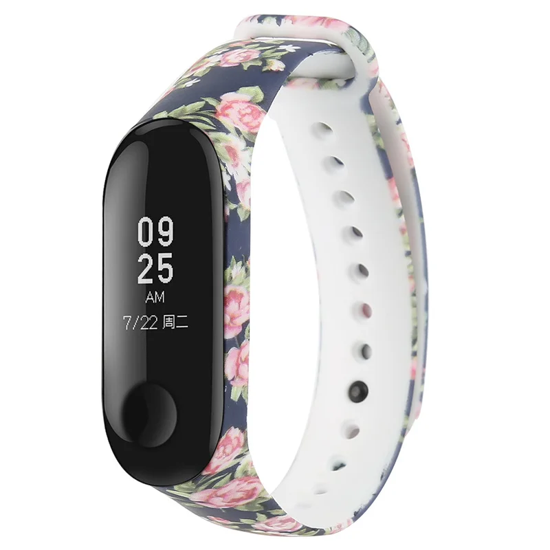 

For Xiaomi MI Band 3 Smart Bracelet Replace Silicone Wrist Band Printing Style Smart Bracelet Accessories wrist strap