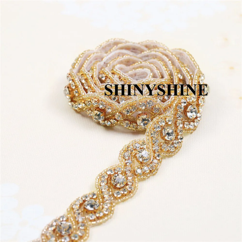 Rhinestone Applique Trim  349