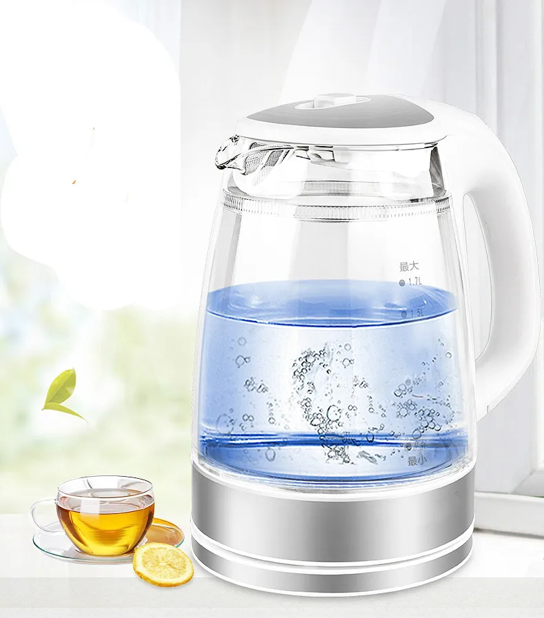 Glass electric kettle 304 food grade stainless steel household double