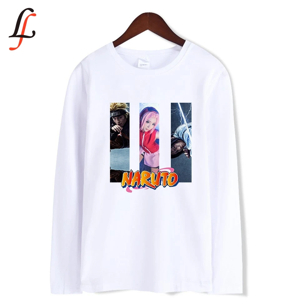 2D Super Popular Anime Naruto Harajuku 2019 Summer Spring New Hot Long-Sleeved T-shirt Shirt Trend Casual | Женская одежда