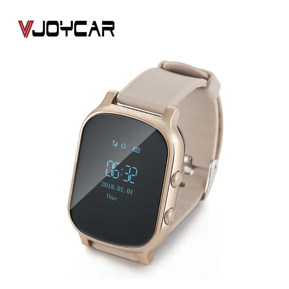 VJOYCAR 1," умный Браслет GPS часы спортивные женские мужские часы-телефон гео-забор сигнализация голосовой разговор SOS для взрослых детей пожилых людей