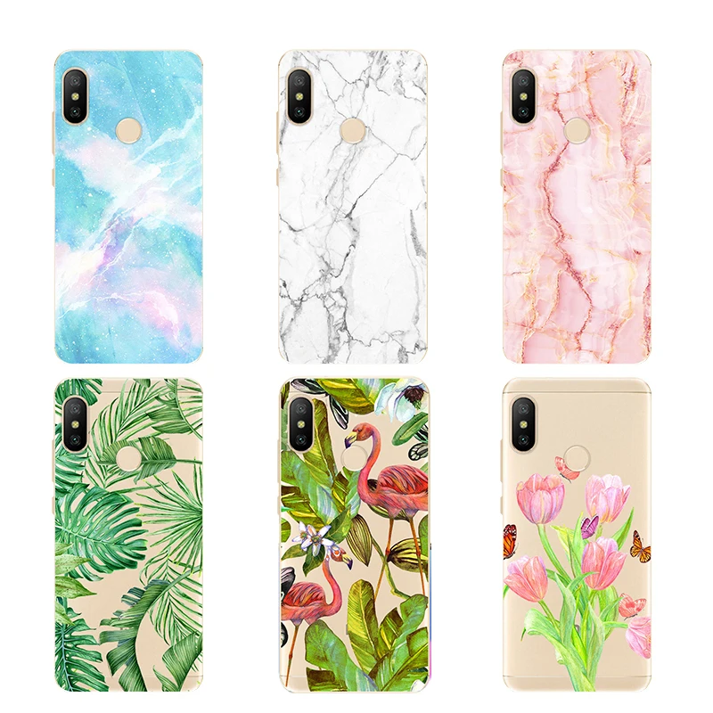 Xiaomi Mi A2 Lite Silicone Case Redmi 6 PRO Cellphone Soft TPU Back Cover 5.84\